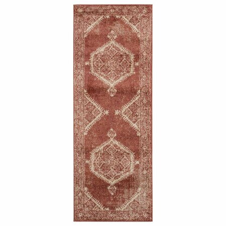 UNITED WEAVERS OF AMERICA 2 ft. 7 in. x 7 ft. 2 in. Marrakesh Sultana Brick Rectangle Runner Rug 3801 30333 28E